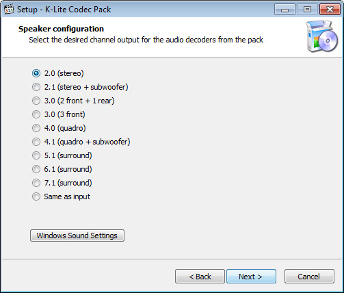 download the new K-Lite Codec Pack 17.7.3