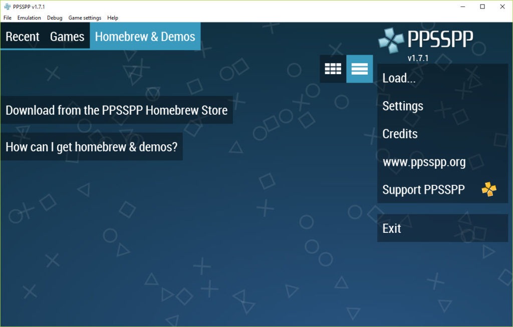 ppsspp homebrew store