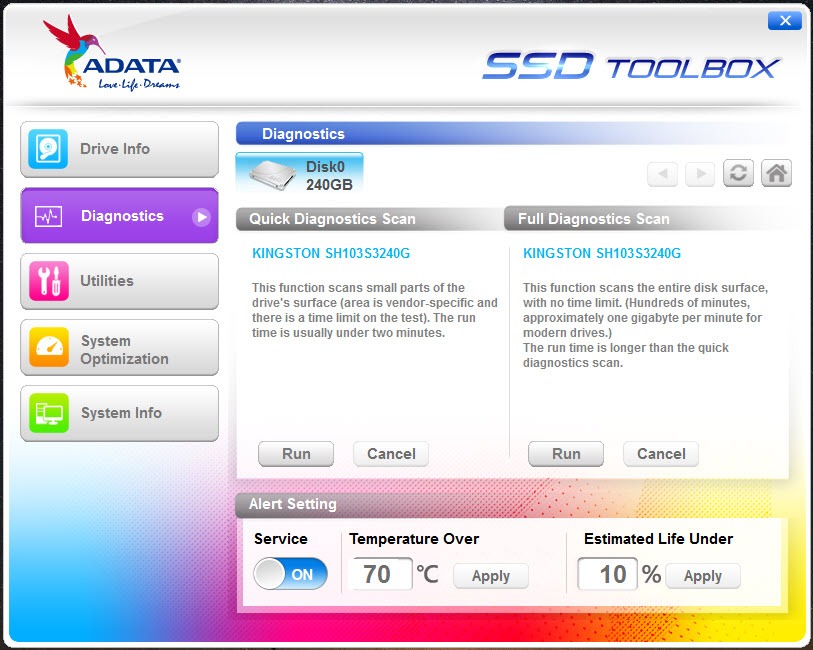 SSD ToolBox 5.0.16 Free Download Windows 8 7 - FileCroco.com