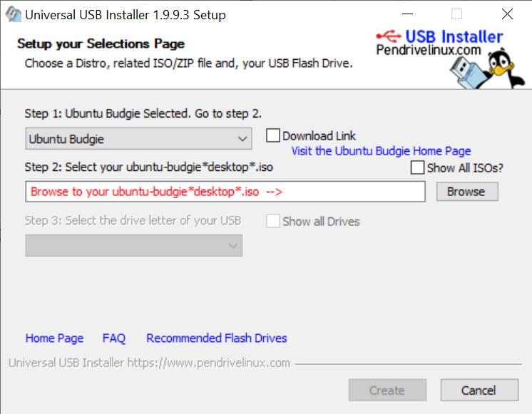 universal usb installer error syslinux